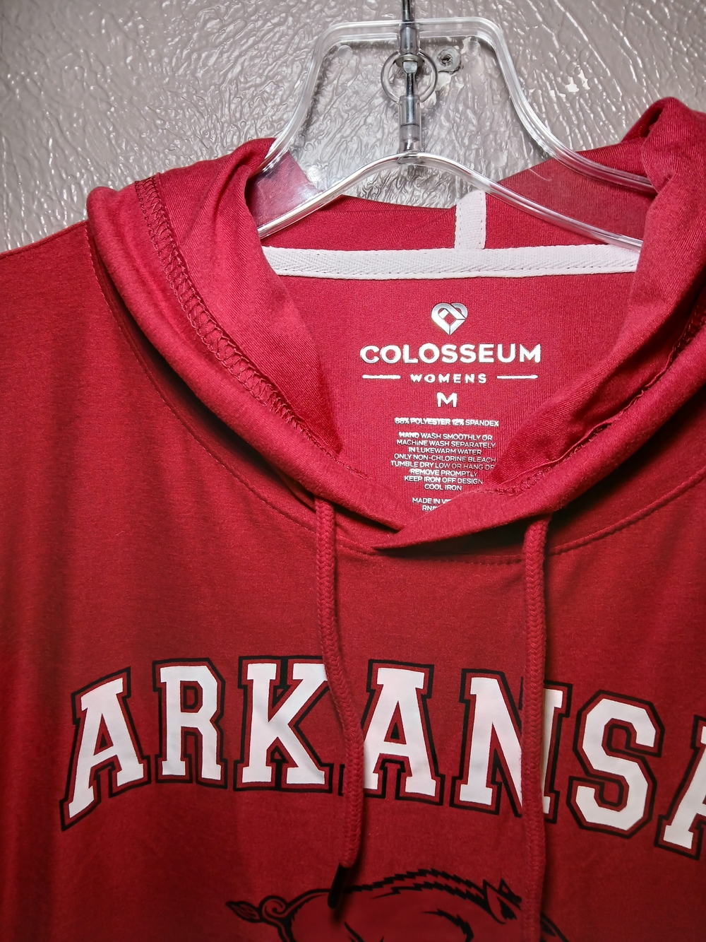 Colosseum Women's Arkansas Maroon Hoodie